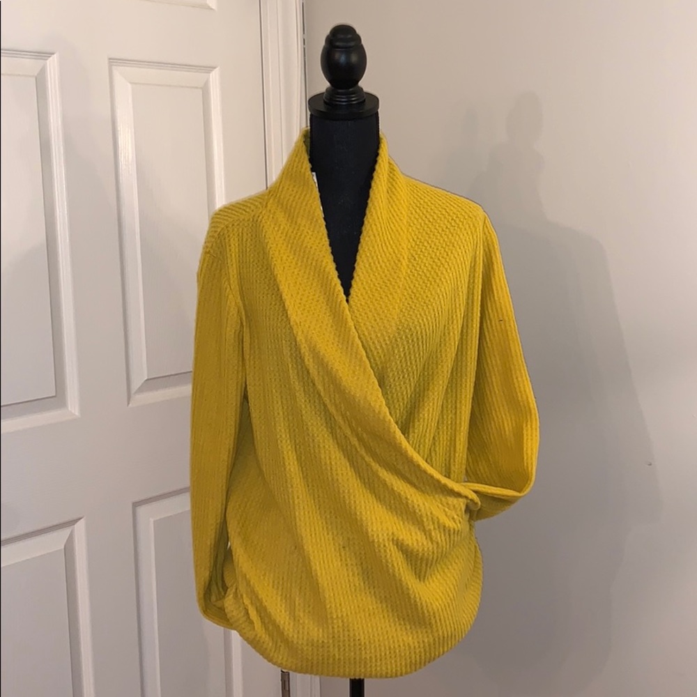 2/$20 Yellow Wrapped Sweater